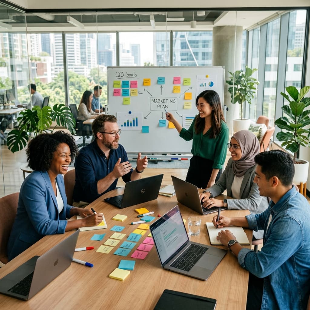 AI-powered content creation and social media marketing automation